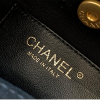 Top Quality Chanel Original Suede Calfskin Small Hobo Bag AS6022 Black 2025