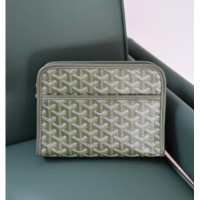 Famous Brand Goyard Jouvence Toiletry Clutch Bag PM 020800 Khaki Green 2025