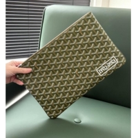 Good Quality Goyard Senat MM Pocket Pouch 1061 Khaki Green 2025