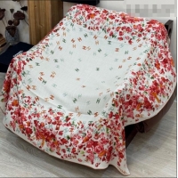 Good Quality Chanel Cashmere & Silk Square Scarf CH011605 White/Red 2026