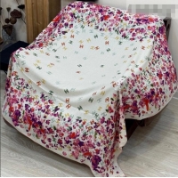 Luxury Cheap Chanel Cashmere & Silk Square Scarf CH011607 White 2026