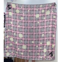 Buy Fashionable Chanel Camellia Cashmere & Silk Square Scarf CH011609 Pink 2026