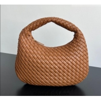Top Quality Bottega Veneta Medium Veneta Hobo Bag in Intrecciato Leather 856737 Amber Brown 2026
