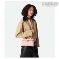 Trendy Design Bottega Veneta Bang Bang Vanity Case Bag in Ostrich Leather 817785 Rose Pink 2026