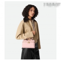 Top Quality Bottega Veneta Bang Bang Vanity Case Bag in Ostrich Leather 817785 Cream Yellow 2026