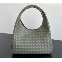 Super Quality Bottega Veneta Campana Shoulder Bag in Intrecciato Leather 844249 Pickle Green 2025