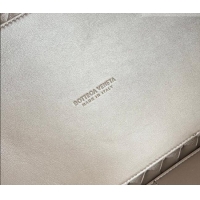 Top Grade Bottega Veneta Large Andiamo Top Handle Bag in Intrecciato Leather 743575 Taupe 2026