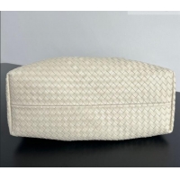 Modern Classic Bottega Veneta Medium Pinacoteca Tote Bag in Intrecciato Leather 817166 Sea Salt/Blue 2025