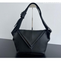 Top Grade Bottega Veneta Men's Small Sawyer Shoulder Bag in Grained Leather 815807 Black 2026