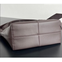 Top Design Bottega Veneta Men's Small Sawyer Shoulder Bag in Smooth Leather 815807 Fondant Brown 2026