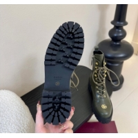 Luxurious Gucci Calf Leather Lace-up Ankle Boots 6cm with GG Charm 836050 Green 2026