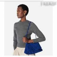 Super Quality Bottega Veneta Giorno Shoulder Bag in Intrecciato Suede 857657 Amber Brown 2026