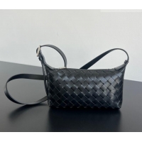 Super Quality Bottega Veneta Men's Traveler Phone Pouch Crossbody Bag in Intrecciato Leather 844018 Black 2026