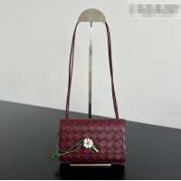 Buy Cheap Bottega Veneta Andiamo Daisy Pouch Mini Bag in Intrecciato Leather 838870 Barolo Red 2025