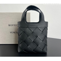 Grade Design Bottega Veneta Men's Small Diago Tote Bag in Grained Intrecciato Leather 837364 Black 2026