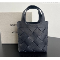 Top Grade Bottega Veneta Men's Small Diago Tote Bag in Grained Intrecciato Leather 837364 Nocturnal Blue 2026