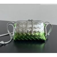 Grade Design Bottega Veneta Intrecciato Leather Concert Pouch Mini bag 794258 Silver/Green 2025