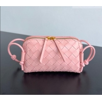 Super Quality Bottega Veneta Intrecciato Leather Concert Pouch Mini bag 794258 Rose Pink 2025