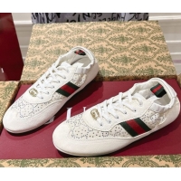 Best Product Gucci Shift Sneakers in Suede and GG Strass White 1218044 2026