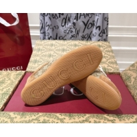 Top Grade Gucci Shift Sneakers in GG Canvas and Suede Beige/Brown 1218053 2026