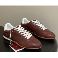 Top Design Gucci Shift Sneakers in Calf Leather Deep Brown 1218056 2026