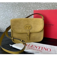 Reasonable Price Valentino Antibes Shoulder Bag in Suede 2078 Yellow 2026