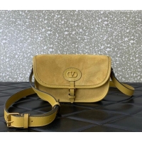Affordable Price Valentino Antibes Small Shoulder Bag in Suede 2088 Yellow 2026