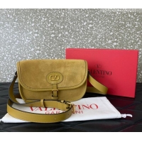 Affordable Price Valentino Antibes Small Shoulder Bag in Suede 2088 Yellow 2026