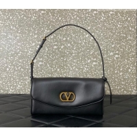 Best Price Valentino Devain Small Shoulder Bag in Lambskin Leather 2031 Black 2026