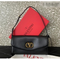 Best Price Valentino Devain Small Shoulder Bag in Lambskin Leather 2031 Black 2026