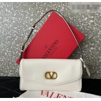 Reasonable Price Valentino Devain Small Shoulder Bag in Lambskin Leather 2031 White 2026