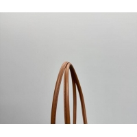 Luxury Cheap Miu Miu Beau Leather Bowling Bag 5BB192 Cognac Brown 2026