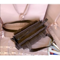 Top Design Miu Miu Pocket Suede Shoulder Bag 5BA178 Briarwood Brown 2026