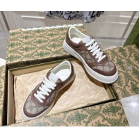 Unique Style Gucci GG Denim Platform Sneakers 4cm 676092 Beige/Brown 2026