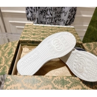 Best Product Gucci Men's Maxi-GG Canvas and Leather Platform Sneakers 4cm 676092 Blue/Grey 2026