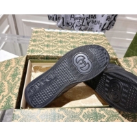 Most Popular Gucci Men's GG Canvas and Leather Platform Sneakers 4cm 676092 Black 2026