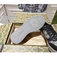 Good Looking Gucci Men's GG Canvas and Leather Platform Sneakers 4cm 676092 Grey/Black 2026