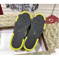 Buy Discount Gucci Men's Re-Web Sneakers 4cm in Gradient Green GG Canvas 785452 2026