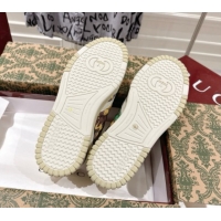 Good Quality Gucci Re-Web Sneakers 4cm in Yellow Camouflage Fabric 785452 2026