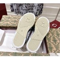 Grade Quality Gucci Re-Web Sneakers 4cm in GG Leather 785452 White/Dark Blue 2026