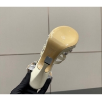 Good Looking Gucci Calf Leather Platform Sandals with Strass Interlocking G 852355 White/Silver 2026