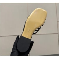 Best Price Gucci Metallic Leather Flat Slides Sandal with Strass Interlocking G 8523570 Black 2026