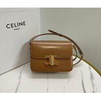 Super Quality Celine Teen Triomphe Mini Bag in Shiny Calfskin Leather 188423 Bronze 2026