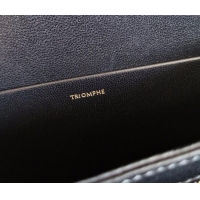 Best Product Celine Classique Triomphe Bag in Shiny Calfskin Leather 187366 Black/Gold 2026