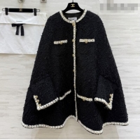 Best Price Chanel Cape Coat CH012203 Black 2026