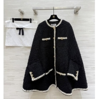 Best Price Chanel Cape Coat CH012203 Black 2026