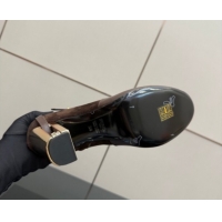 Good Quality Fendi Delfina Heel High Boots 10.5cm in Suede and Calfskin Leather Brown FE121601 2026