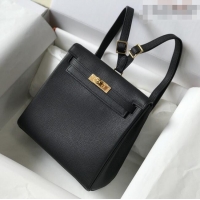 Big Discount Hermes Kelly Ado Backpack 22cm in Togo Leather H2101 Black/Gold 2026(Half Handmade)