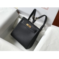 Big Discount Hermes Kelly Ado Backpack 22cm in Togo Leather H2101 Black/Gold 2026(Half Handmade)