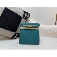 Most Popular Hermes Kelly Ado Backpack 22cm in Togo Leather H2101 Verona Green/Gold 2026 (Half Handmade)